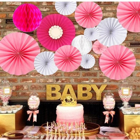 Awesome Pink Girl Baby shower decoration set - Picture 3 of 6